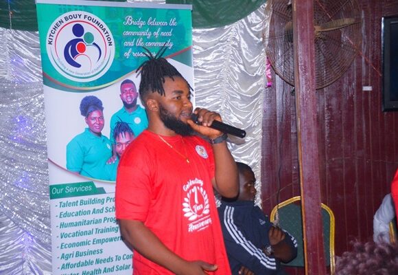 The CEO giving his speech, first Anniversary GB4HF